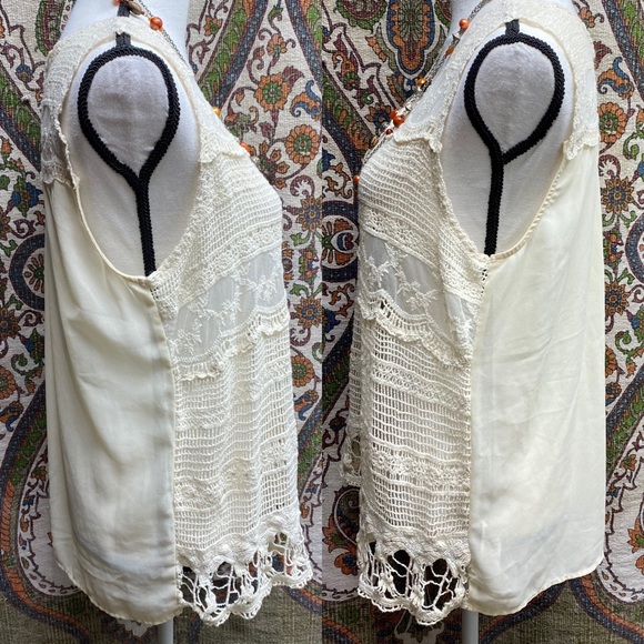 Forever 21 Ivory Open Knit / Crochet Ivory Tank - Picture 16 of 16